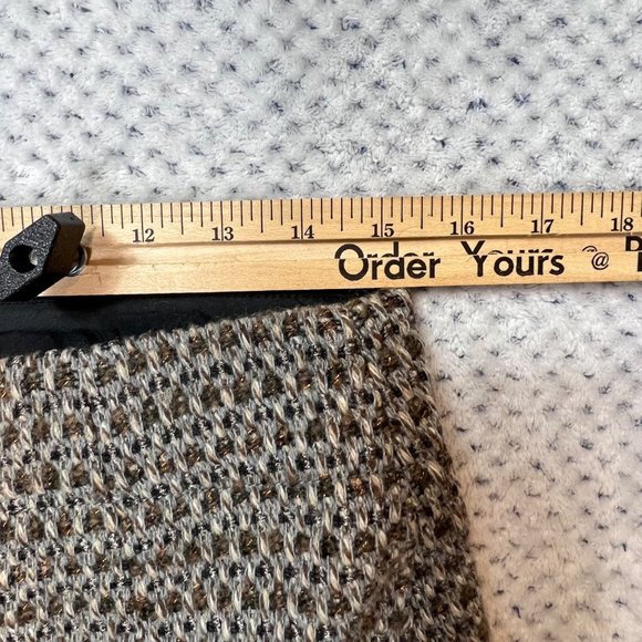 J. Crew Timber Metallic Tweed Pencil Skirt Wool Size 8 - Picture 10 of 11